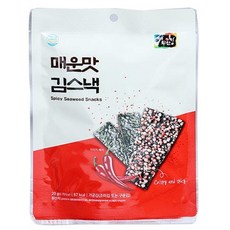 매운맛 김스낵, 1개, 20g