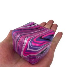 젤리 큐브 리바운드 피젯 토이 스트레치 스퀴즈 스트레스 해소 블라인드 박스, 1개, 2. 5.0cm purple no box A. Othe
