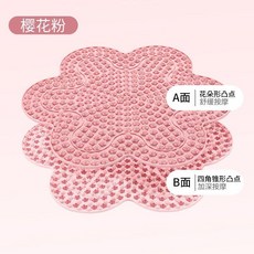 加大加厚液態軟硅膠雙面足底按摩墊 適用於原地超慢跑, 1個, 加大加厚液態軟硅膠放心肆意踩,灰紫色直徑45CM雙面仿生按摩