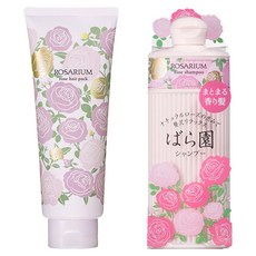 시세이도 로사리움 로즈 샴푸 300ml + 헤어팩 220g, 1세트