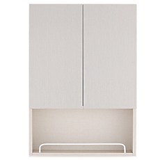 미노아 첼로화이트 오픈 수납장, 화이트 + 아이보리, 1개