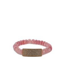 시드니에반 ID 바 핑크 오팔 다이아몬드 브레이슬릿