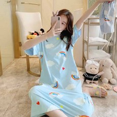 단디 임산부 홈웨어 반팔긴원피스