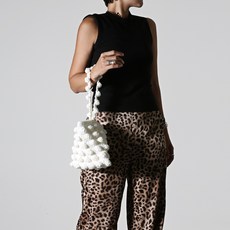 슈퍼스토리 DIY 폴리곤 실루엣 버블스티치 쿠퍼 백 코바늘 가방 뜨기 피버라고 3mm (서술형도안 포함), 바닐라 300g+실버스냅 18mm, 1개