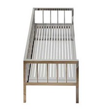 스테인레스 침대 프레임 튼튼한 틈새 추락 방지 확장 스틸, (양쪽45)길이180폭40높이40cm
