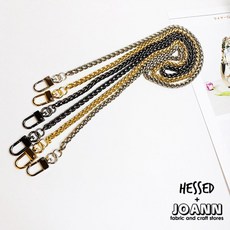 헤세드 국내제작) 명품스타일 더블체인 가방끈 체인스트랩, 67cm 실버, 1개