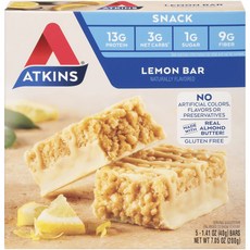 ATKINS 蛋白棒 檸檬風味, 40克, 5入