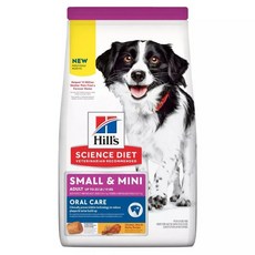 Hill's 希爾思 小型及迷你犬處方食品 成犬口腔保健 雞肉米飯口味 1.8kg, 1個, 迷你犬4LB