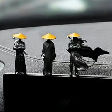 차량악세사리 대시보드 꾸미기 무술 검사 피규어 장식 소품 선물, 가슴 검객+망토 검객+검 용객 세트, 1세트