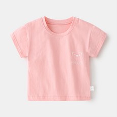 HYLSS 上衣 兒童短袖萊卡純棉t恤0-3歲男女童寶寶半袖超薄上衣嬰兒夏季衫童裝