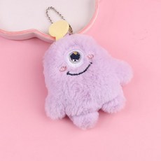 퍼플 봉제인형 외눈 캐릭터 볼체인 휴대폰줄 패션소품 액세서리
