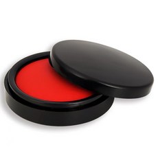 호미칠 스탬프형 원형 인주, 2개, 레드