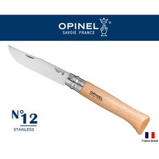 Opinel 法國不銹鋼折刀 No.12 櫸木刀柄, 1個