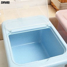 DFMEI 10KG大號米桶 家用廚房塑料透明揭蓋大容量儲米箱 塑料米桶收納箱, 1個, 7.5公斤米桶