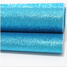 합성 인조 PU 가죽 시트 원단 DIY 활 공예 용품 A4 글리터 21cm x 29cm 1, turquoise, 1개