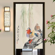 트윈 도어 커튼 레스토랑 게스트하우스 세미 주방 침실 파티션 홈 인테리어