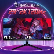 Tiansu 29인치모니터 게이밍 컴퓨터 모니터 와이드모니터 200hz모니터 120hz모니터 게이밍모니터 WQHD 21:9모니터 pc모니터 게임용모니터, 120Hz, 73.66cm