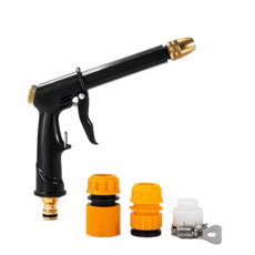 공구PXJ 앙플랜트 메탈 초강력 고압분사기 롱 블랙건, 블랙+오렌지+화이트, 1세트