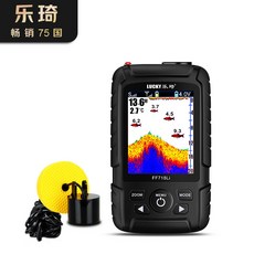 【釣魚名人】樂琦 智能有線聲納探魚器 高清可視探魚器, 1個, FF718LI單有線,俄文