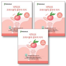 프레시홀릭 콤부차 피치, 3개, 30개입, 5g