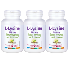 [뉴루츠허벌] L-리신 입술 콜드소어 L-라이신 500mg 100베지캡슐(3개 50일분), 3개, 100정