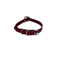 逆環choker 朋克風項圈, 酒紅色 皮項圈, 1個