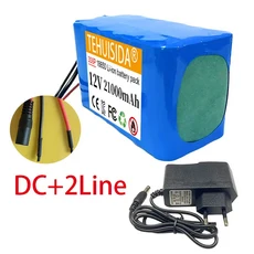 [누리공구]호환 신제품 3S6P 12V 21000mAh 18650 리튬이온 충전식 배터리 팩 내장 스마트 BMS DC12.6V 충전, 06 DC-2 Line, 1