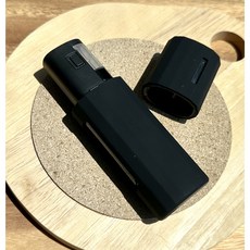 레더로그 릴 하이브리드 3.0 호환용 패턴디자인 실리콘케이스, 1개, 패턴-블랙