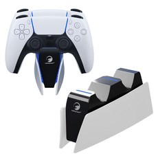 PS5 듀얼센스 충전거치대 충전기 정품호환형, 화이트, 1개