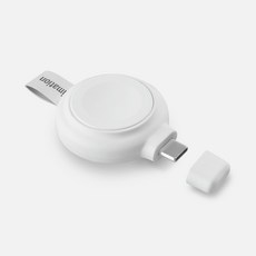 이메이션 애플 MFi인증 USB-C타입 휴대용 무선 고속 충전기, 화이트