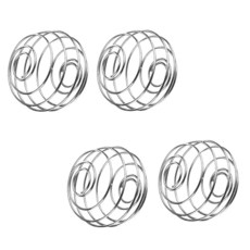 4피스 스테인리스 스틸 스프링 볼 쉐이커 컵 볼 믹싱 와이어 거품기 단백질 믹싱 쉐이커 컵 믹서용 156055