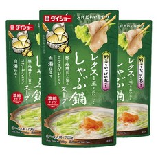 다이쇼 양상추가 맛있는 샤브나베 스프 농축타입 백탕맛, 3개, 700g
