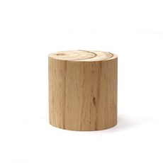 8x8cm 나무 원통 원기둥 원목 봉 둥근목재교각 원형 받침대 차 다도구, 1개