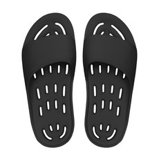 까발로 남녀공용 욕실화 신발 EVA 경량 미끄럼방지 슬리퍼 논슬립 슬라이드 실내화 CA008, 1개, 블랙 1개, 블랙