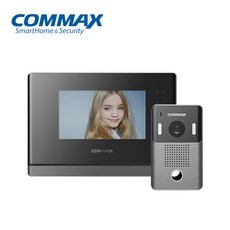 코맥스 7인치 아날로그 비디오폰 CAV-70Y 화이트/DRC-4Y 초인종포함 아파트 빌라 교체 설치, CAV-70Y/DRC-4Y 블랙