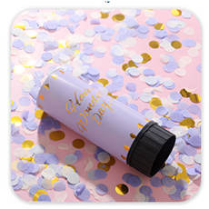 플래그잇 컨페티 파티 폭죽 웨딩 촬영 생일 종이 꽃가루 컨페티, 1개, 보라