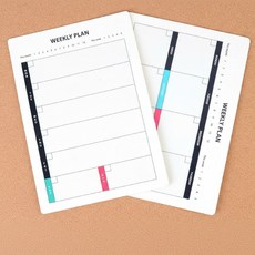 플래너다이어리 벽걸이 공부 계획 주간 업무 보고서, 1개