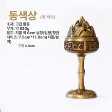 박물관 대향로 장식품 금동 골동품 엔틱 장식품, 1개
