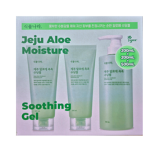 식물나라 제주 알로에 촉촉 수딩젤 세트 500ml+200ml+200ml, 1개