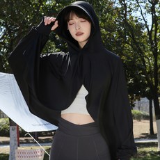 全方位透氣防曬披肩外套 UPF50 多功能冰絲防曬衣 遮陽帽袖套 遮臉衣帽一體, 1個, 黑色-帽檐款（冰絲凉感+送測試卡）