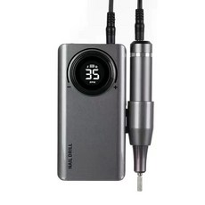 충전식 네일 드릴 전문가용 흡진기 그라인더 저소음 셀프, 201 그레이 35000 RPM, 기본 색상