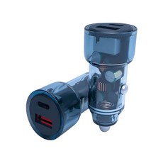 PD QC 雙孔 60W 快充 雙快充車載充電器 PPS 技術, KooPin 60W極速雙孔車用充電器, D00880