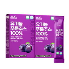 뉴트리너스 유기농 NFC 푸룬주스 푸른쥬스 프룬 푸룬즙, 280g, 2박스