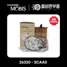 현대모비스 오일필터, 263203CAA0, 1개