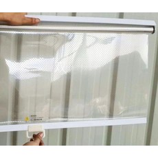 쇼케이스 롤스크린 가림막 냉장고 투명 편의점 블라인드 맞춤 화이트 스트립 손잡이 후크
