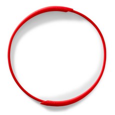 MASSA-G 炫彩動感礦物矽膠鍺鈦項圈, 1個, 紅