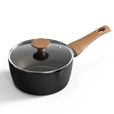 AURURA 냄비 이유식냄비 라면냄비 인덕션 가스레인지 겸용 독일식안심코팅 주방용 조리기구 스칸디나비아 스타일 주방용품 SM010, 1개, 북유럽풍, 18cm