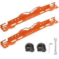 측정 테이프 2개가 있는 모센버 휠 얼라인먼트 도구 가정용 자동차 도구 매트 블랙 토 플레이트 캠버 키트 프론트 엔드, orange