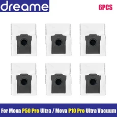 Mova P50 Pro Ultra / Mova P10 Pro Ultra 진공 청소기 교체용 액세서리 메인 사이드 브러시 필터 먼지 봉, 09 6PCS