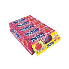 하이츄 딸기 - 15개 스틱 박스 각 49.9g | 독특하 HI-CHEW Strawberry Sticks 15-Pack Unique Fun Soft & Chewy Taffy, N/A, 1개